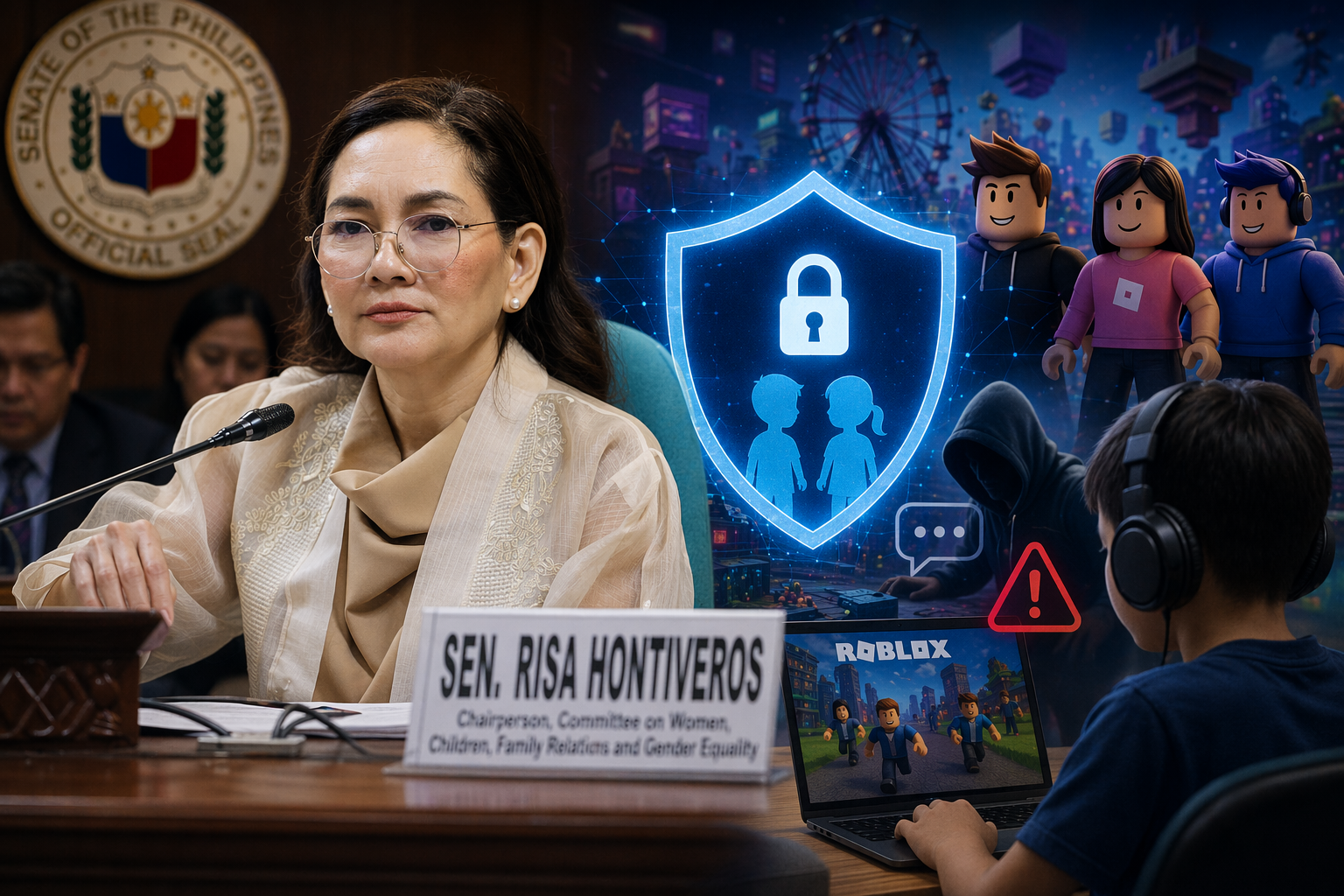 Senator Hontiveros Probes Roblox Safety Gaps For Minors